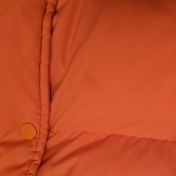 TNA womens the super puff jacket in orange in size small - Picture 10 of 13